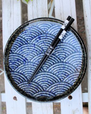 Sushi-tallrik vågor