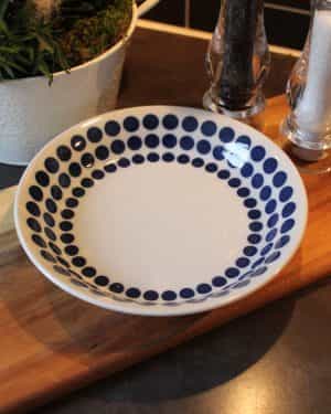 blue dot tallrik