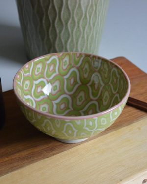 Cloisonne Rice Bowl Grön