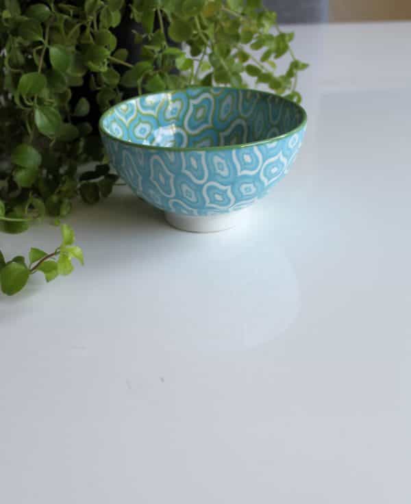 Cloisonne Rice Bowl Turkos