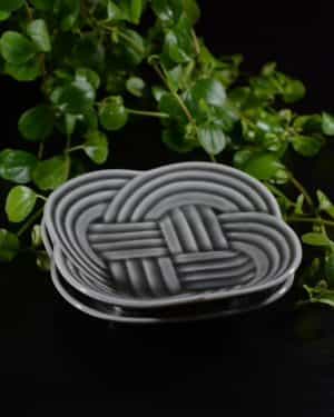 Grey knot sushitallrik, 2 st - Bild 3