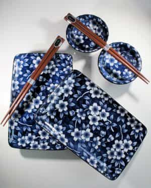 Blue Flower sushiset - Bild 1