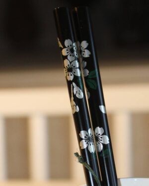 silver sakura chopstick